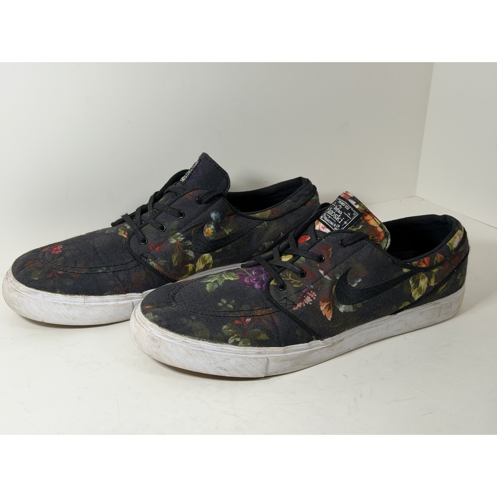 Nike Zoom Stefan Janoski SB Canvas 'Multi-Color' floral print sneakers, Size 13